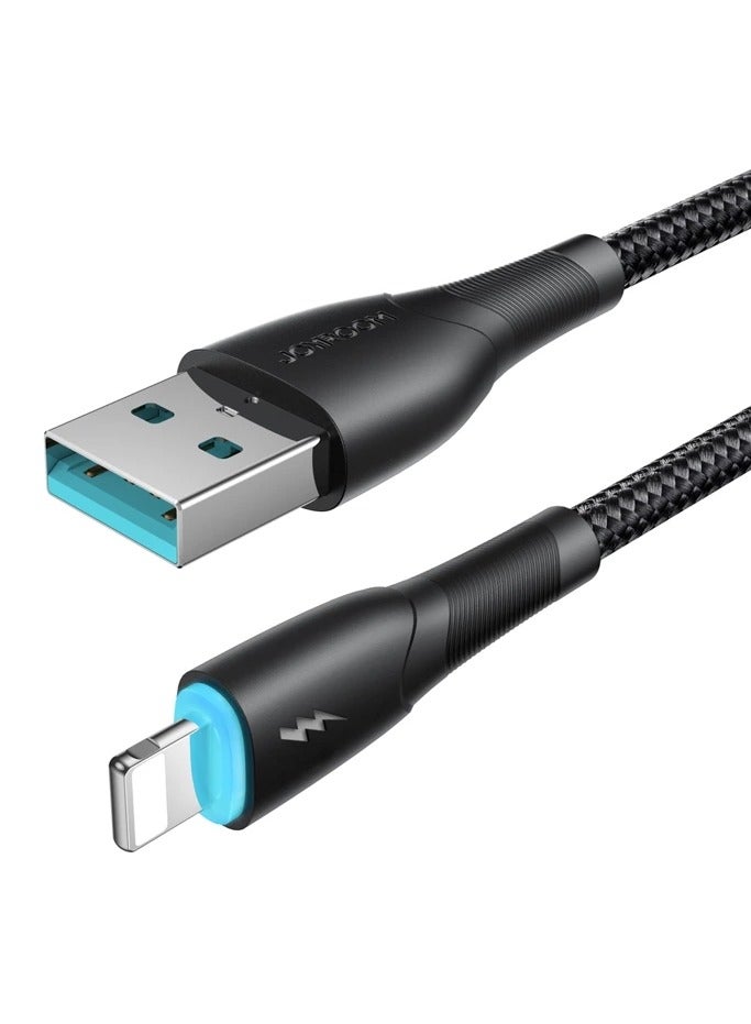 JOYROOM Starry Series SA32 3A USB-A / Lightning Cable 1M - Black - Image 4