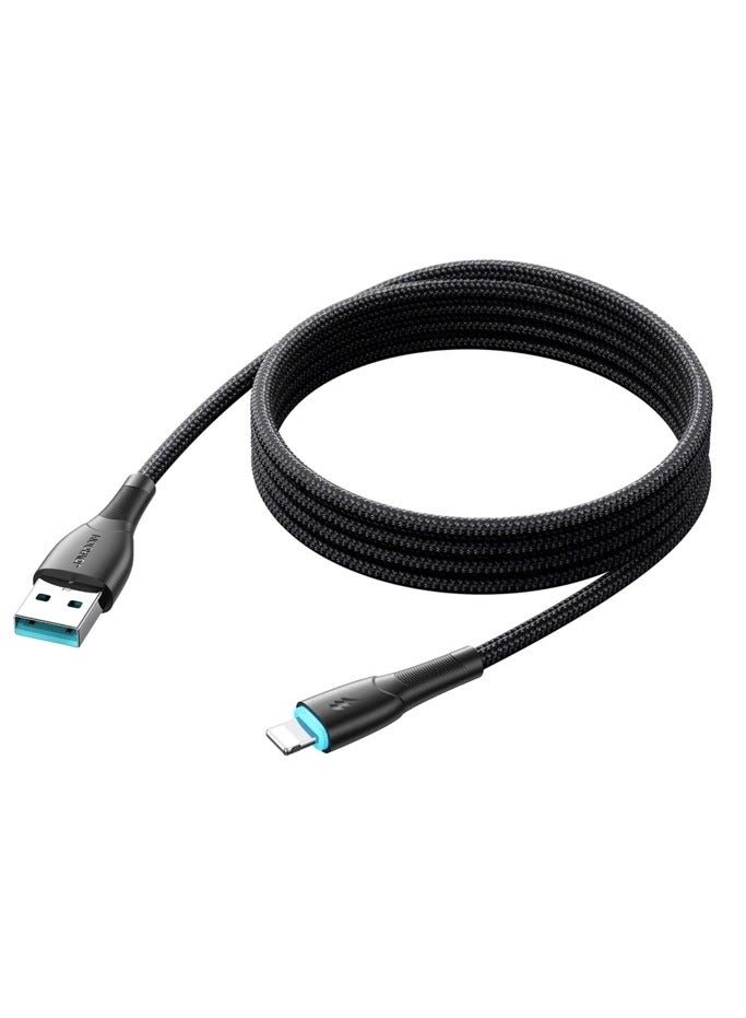 JOYROOM Starry Series SA32 3A USB-A / Lightning Cable 1M - Black - Image 3