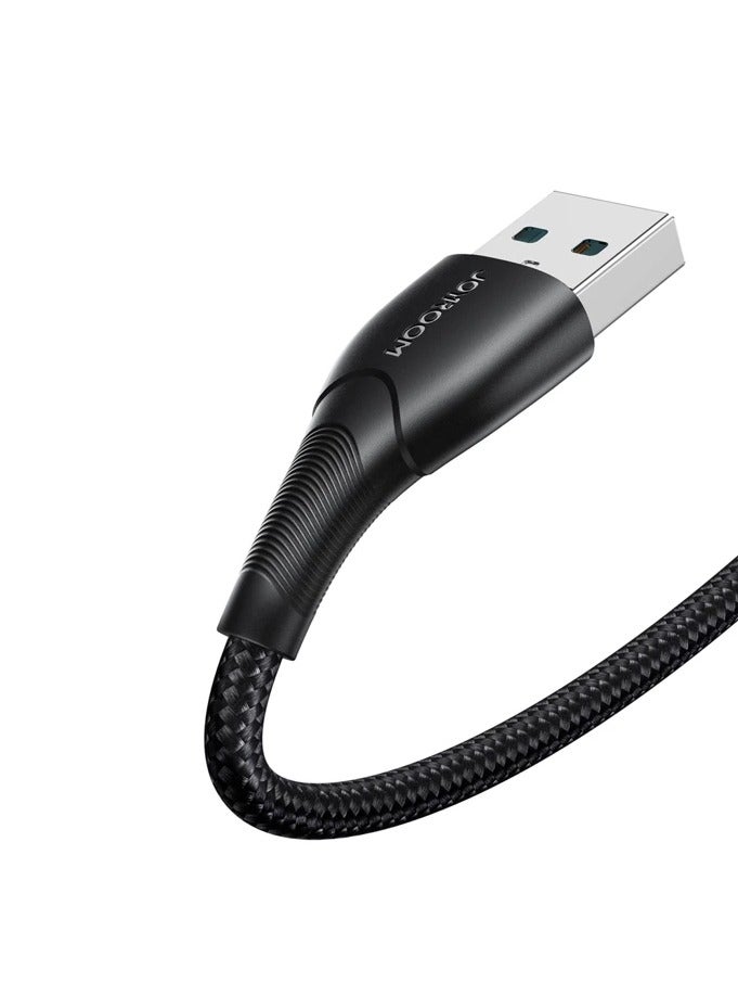 JOYROOM Starry Series SA32 3A USB-A / Lightning Cable 1M - Black - Image 2
