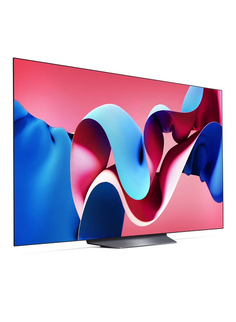 LG 65 Inch 4K OLED WebOS 24 Dolby ATMOS HDR 10 Smart TV, 120HZ, Dolby Vision, HLG,α9 AI Sound Pro (Virtual 9.1.2 Up-mix), Magic Remote included CS4, (2024 Model - KSA Version) - 2 Years Warranty OLED65CS4VA Black - Image 2