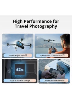 dji Air 3S Fly More Combo (RC-N3), Drone with 1" CMOS Wide-Angle & Medium Tele Camera, 4K/60fps HDR Video, Nightscape Omnidirectional Obstacle Sensing & 3 Batteries for Extended Flight Time  - Image 5