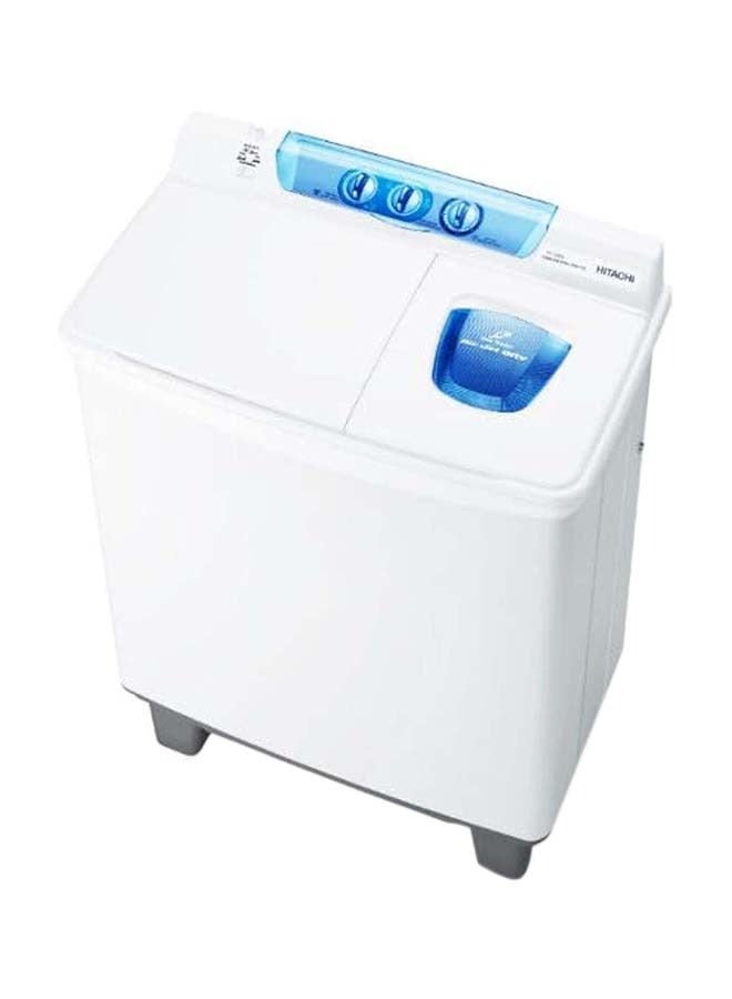 HITACHI - Top-Front Washing Machine Twin Tub 10 KG 302 kW PS-1105JWH White - Image 1