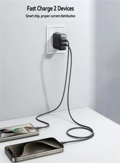 JOYROOM JJR-TCF23 25W Charger USB-C+USB-A Dual Port Fast Charging Adapter, EU Plug Black  - Image 3