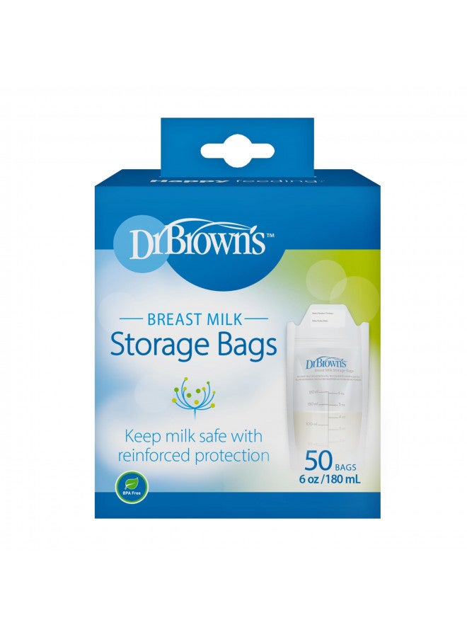 Dr. Brown’s Breastmilk Storage Bags For Freezing And Storing - 50 Count - Image 2
