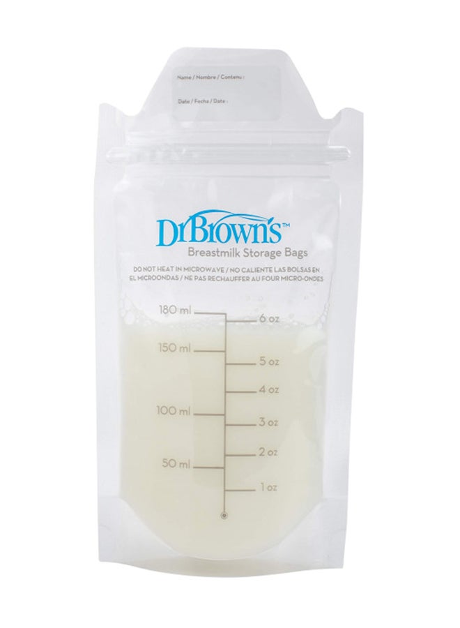 Dr. Brown’s Breastmilk Storage Bags For Freezing And Storing - 50 Count - Image 1