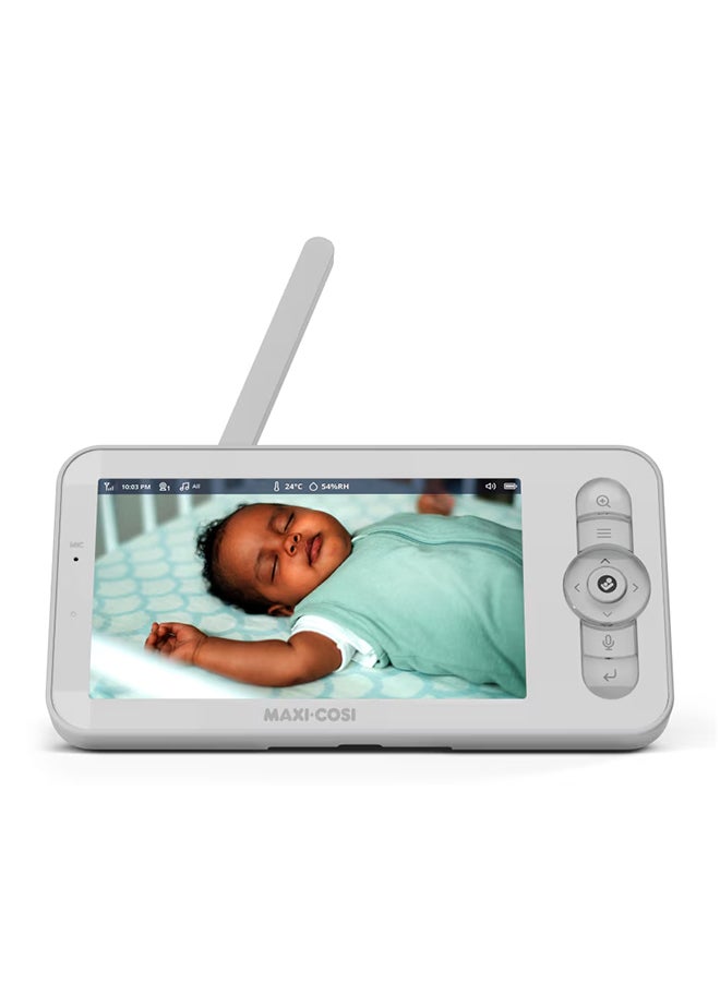 Maxi-Cosi - See Baby Monitor Pro With Cryassist Ai Cry Translation, Ptz Technology, 2K Hd Camera, Wireless - White - Image 1