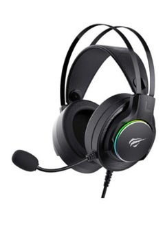 Gaming Headphone (RGB) , Model H2007U , 50MM Dynamic unit,  Surround Sound Wired (3.5mm audio +1.7 USB) , Headphone With Noise Cancelling Microphone & In-Line Volume Control for pc and lap top , home , office and perssonal use