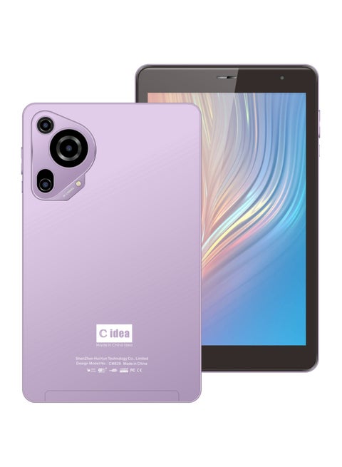 8-Inch Smart Tablet PC With Keyboard and Stylus IPS Touch Screen Android 8GB RAM 512GB ROM WiFi Single SIM 5G LTE Purple