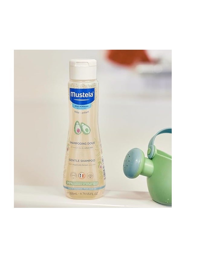 Mustela Pack Of 2 Gentle Baby Shampoo With Organically Farmed Avocado 200ml - Image 3