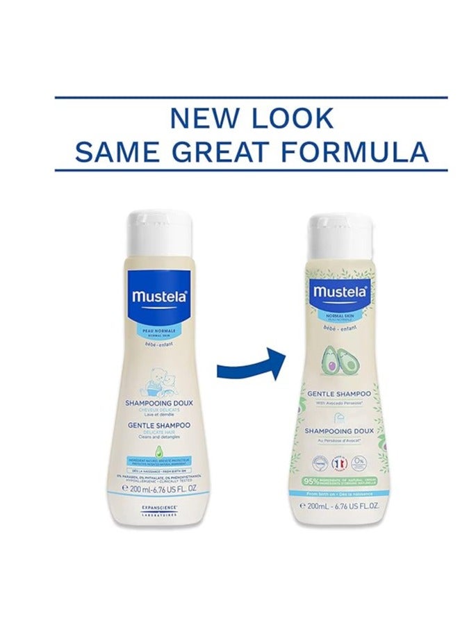 Mustela Pack Of 2 Gentle Baby Shampoo With Organically Farmed Avocado 200ml - Image 5