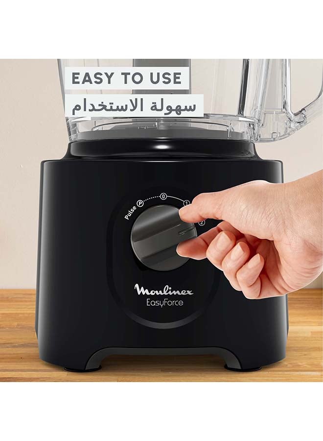 مولينكس Moulinex  Food Processor |Easy Force | 6 Attachments |25 Functions | Easy to Use | Black | FP247827 800 W FP247827 Black  - Image 4