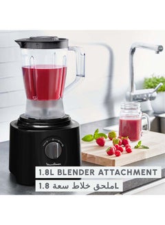 Moulinex Moulinex  Food Processor |Easy Force | 6 Attachments |25 Functions | Easy to Use | Black | FP247827 800 W FP247827 Black  - Image 3