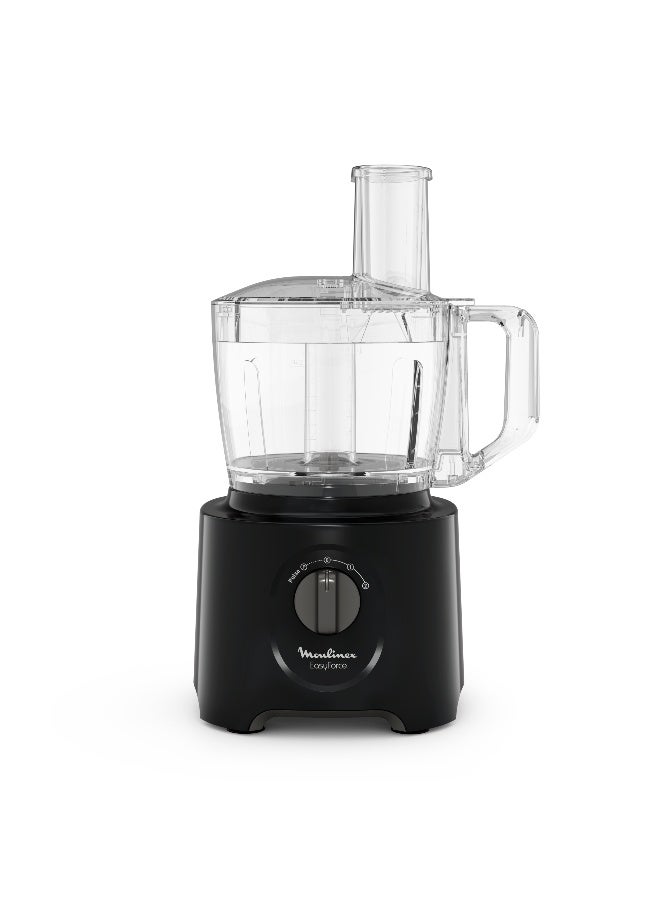 مولينكس Moulinex  Food Processor |Easy Force | 6 Attachments |25 Functions | Easy to Use | Black | FP247827 800 W FP247827 Black - Image 2