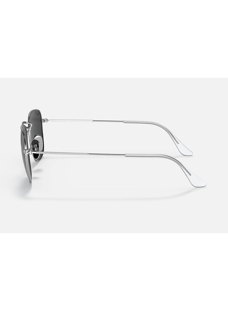 Ray-Ban - Unisex Polarized Square Shape Sunglasses RB8157 920948 Size 51 - Lens Size 51 Mm - Silver - Image 1