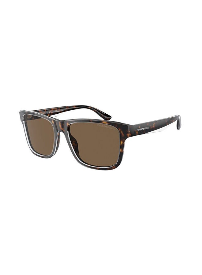 Men's Full-Rimmed Rectangular Sunglasses 4208,56,6052,73