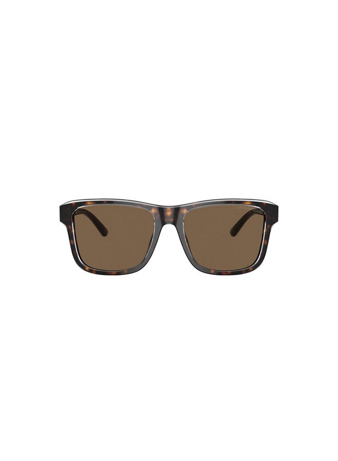 Men's Full-Rimmed Rectangular Sunglasses 4208,56,6052,73