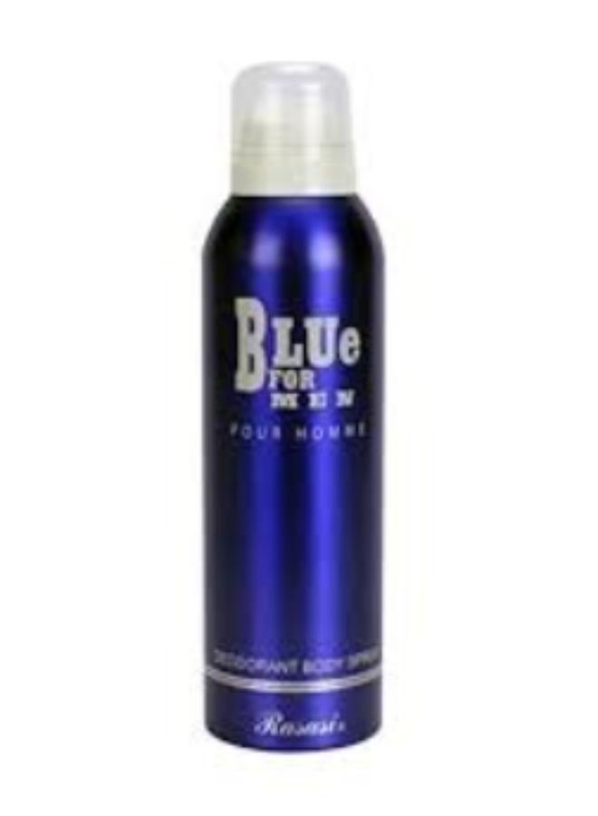 Rasasi Blue Deodorant Body Spray For Men (200ML) 200mlml - pnsku/N70120270V/45/_/1729137737/88106beb-9ddb-4ff3-af85-73bd1fcc3e4a