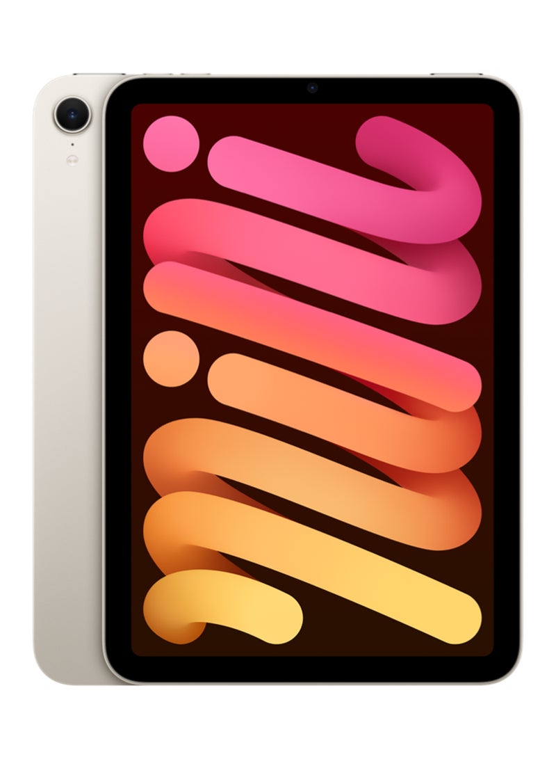 أبل - iPad Mini 2024 (7th Generation) 8.3-Inch, 128GB, WiFi - Starlight With Facetime - International Version - Image 1