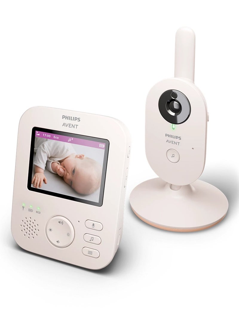 فيليبس أفنت - Baby Monitor With Advanced Camera 1080p, 2.8 Inch Screen, 2x Zoom, Night Vision, Intercom Function, Lullabies - Image 1