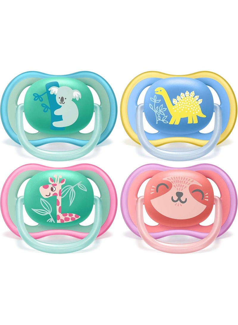 PHILIPS AVENT - Pack Of 4 Natural Pacifier For Baby, 18 Months + - Image 1