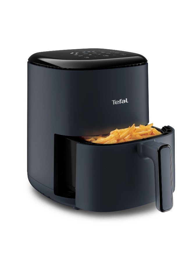 تيفال قلاية هوائية تيفال | قلاية سهلة القلي المدمجة سعة 3 لتر | لوحة تحكم رقمية | 10 برامج طهي تلقائية | رمادي داكن | EY145B27 - Image 2