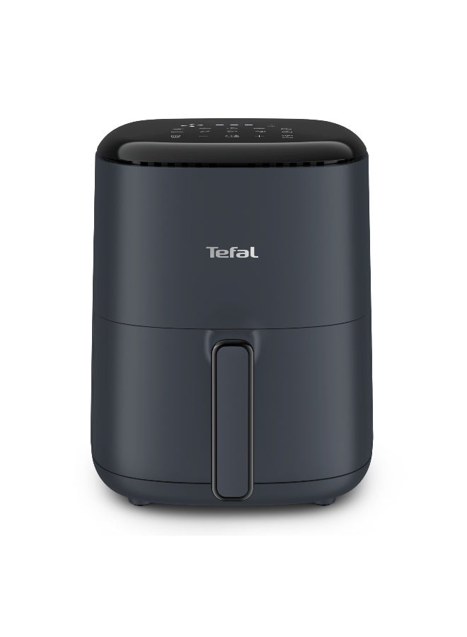 تيفال قلاية هوائية تيفال | قلاية سهلة القلي المدمجة سعة 3 لتر | لوحة تحكم رقمية | 10 برامج طهي تلقائية | رمادي داكن | EY145B27 - Image 1