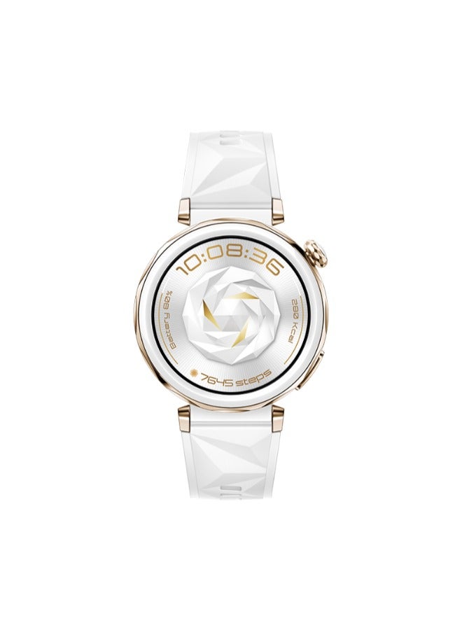 هواوي - WATCH GT5 Pro 42mm Smartwatch, up to 14 Days Battery Life, All-new Running and Cycling Sports Smart Watch, Sharp-Edged Design, Health Tracking, Compatible with iOS and Android White Fluoro White - Image 1