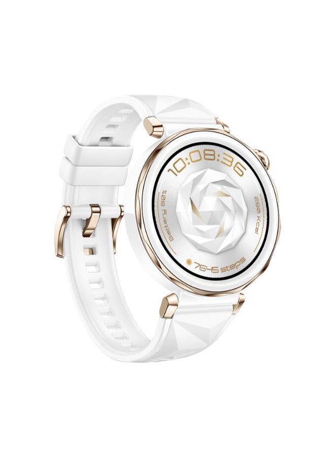 WATCH GT5 Pro 42mm Smartwatch, up to 14 Days Battery Life, All-new Running and Cycling Sports Smart Watch, Sharp-Edged Design, Health Tracking, Compatible with iOS and Android White Fluoro White - pnsku/N70120355V/45/_/1729144063/f0e41185-2938-4a91-9529-c2b790699adf