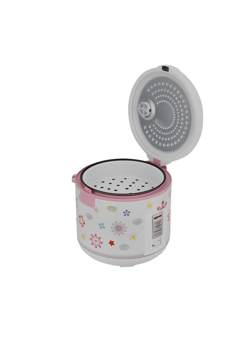 GEEPAS - 3.2Liter Automatic Rice Cooker with Cook, Steam, and Keep Warm Features, Non-Stick Inner pot, Detachable Power Cord, Measuring Cups, and Spoon/Single Switch Design, Multi-Functional/Best for Making Rice, Healthy Foods, and Vegetables 3.2 L 1089 W GRC35023 White - Image 1