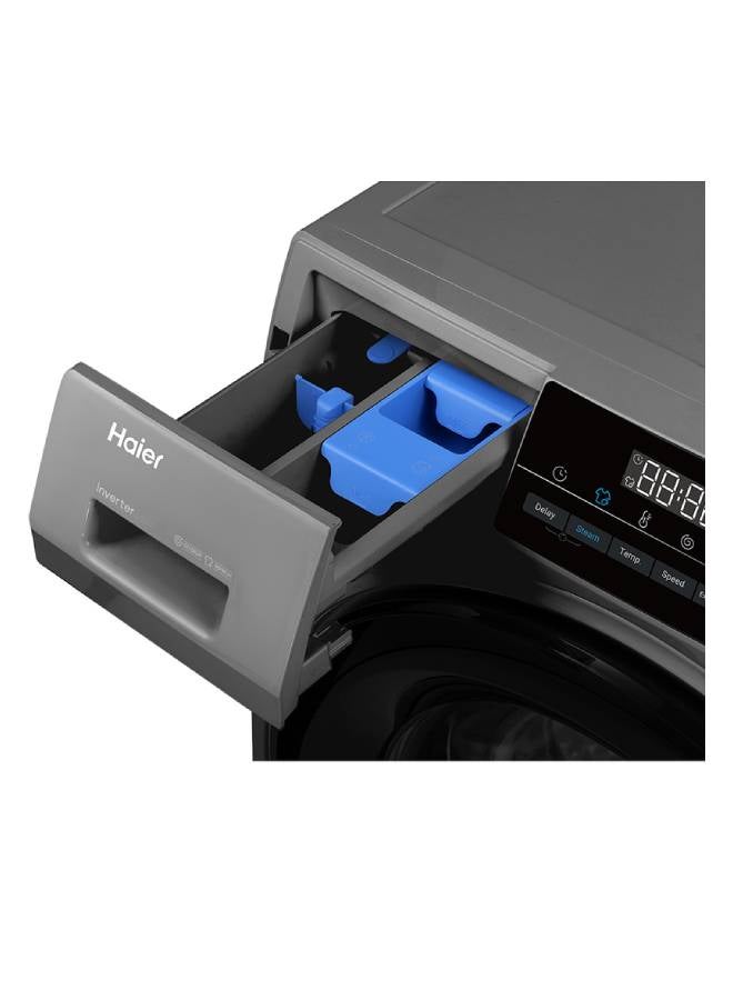 Haier - Washing Machine 8 KG Front Loading , inverter Motor 525 mm ,Super Drum Steam - HW80-BP14929AS6 silver - Image 1