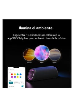 XBOOM Go XG7QBK – Wireless Bluetooth Speaker, 40W, Sound Boost, IP67 Waterproof, 24H Battery Lifetime, Variable LED Lights Colour, Wide Connectivity, Anthracite Black - pnsku/N70120382V/45/_/1729144936/53797444-33af-474f-95ec-461c2215d134