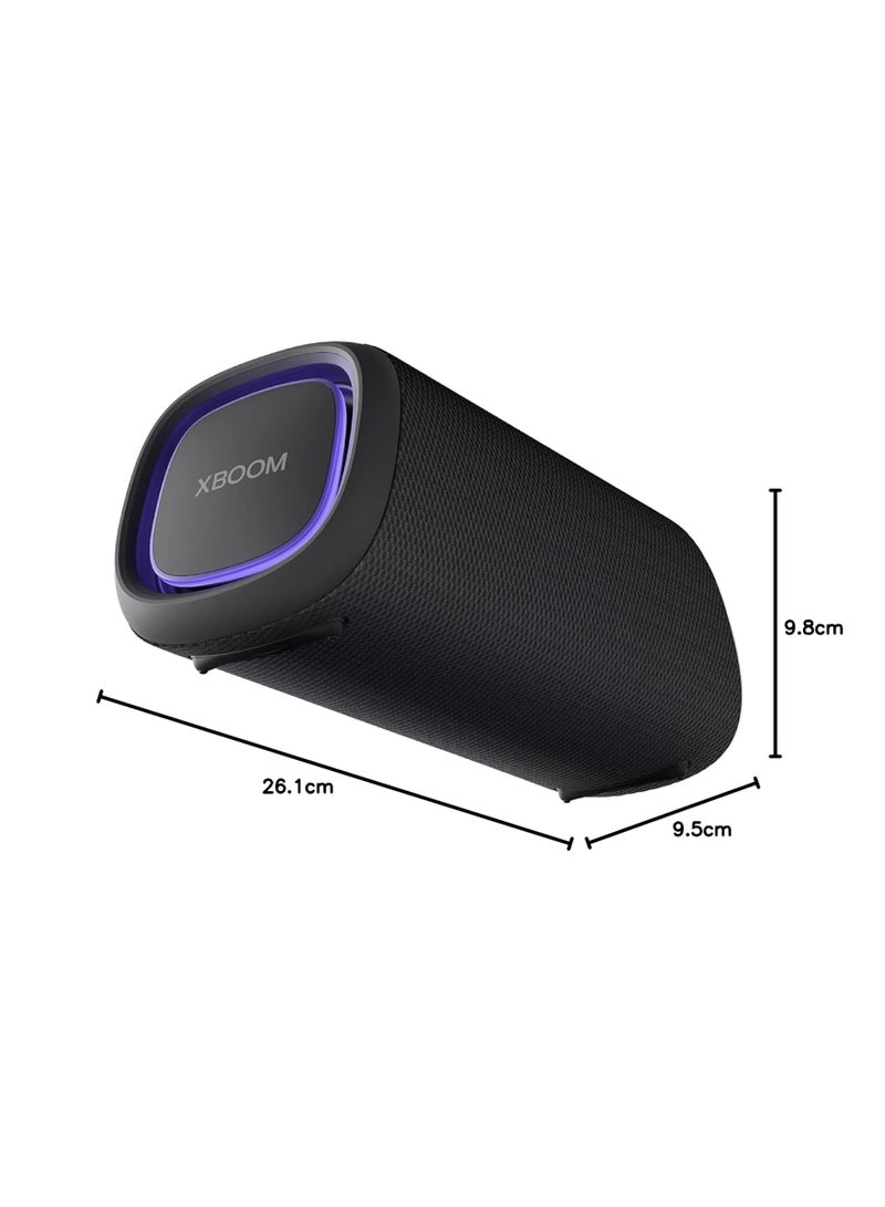 LG - XBOOM Go XG7QBK – Wireless Bluetooth Speaker, 40W, Sound Boost, IP67 Waterproof, 24H Battery Lifetime, Variable LED Lights Colour, Wide Connectivity, Anthracite Black - Image 1