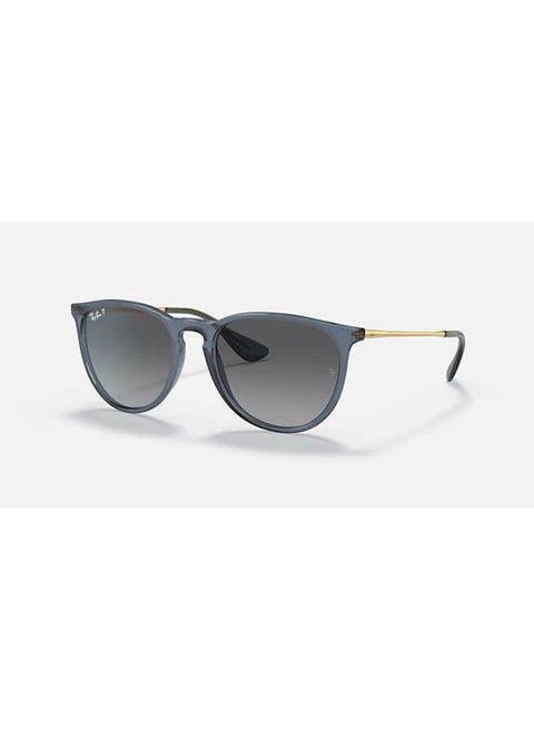 Unisex Polarized Round Shape Sunglasses RB4171 6592T3 Size 54 - Lens Size 54 Mm - Transparent Blue