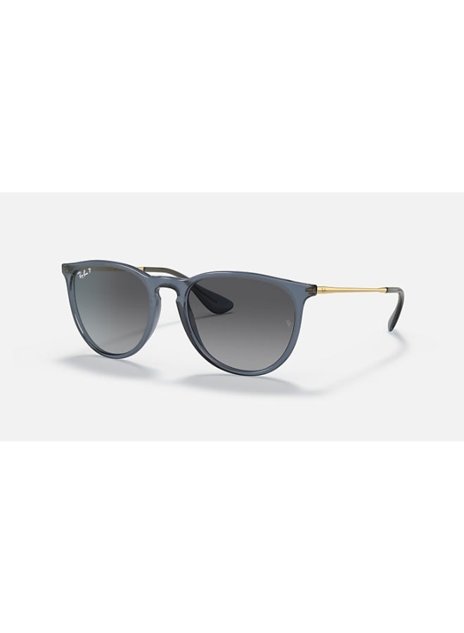 Ray-Ban - Unisex Polarized Round Shape Sunglasses RB4171 6592T3 Size 54 - Lens Size 54 Mm - Transparent Blue - Image 1