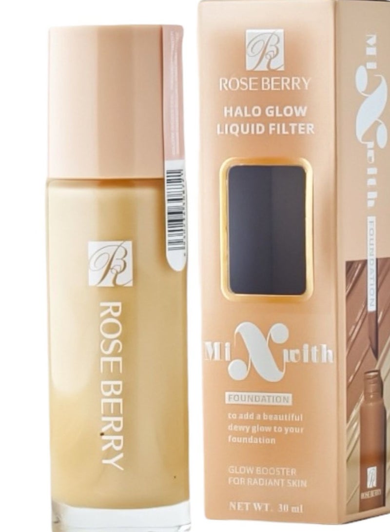 Halo Glow Liquid Filter Mixuith Foundation 01Fair