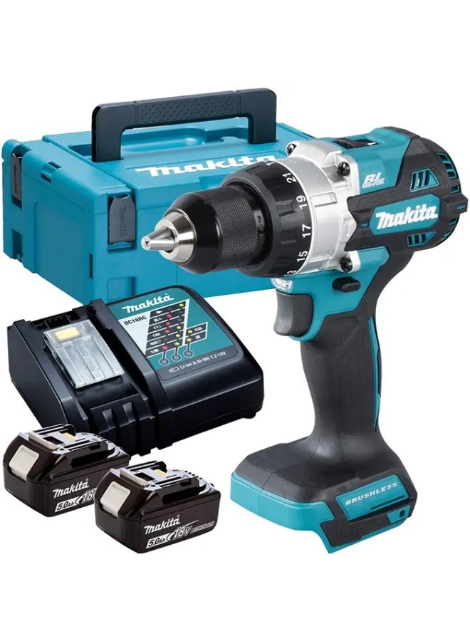 Makita Cordless Hammer Drill Machine, For Steel / Wood, 13 mm, 18 V, 0 ~ 2,100 rpm, 2.7 kg - Image 5