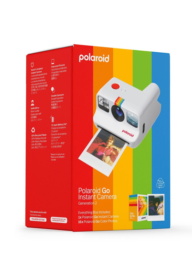 Polaroid Go Generation 2 Instant Film Camera Everything Box White  - Image 2