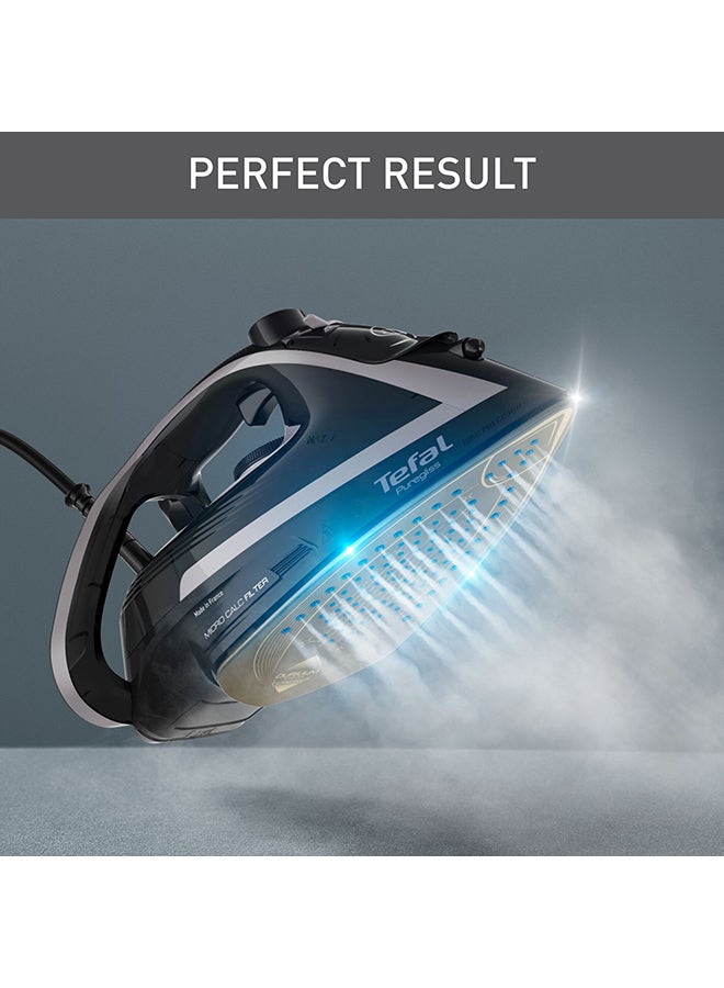 Tefal Puregliss Steam Iron | 50 g/Min Steam Output | 280 g/Min Steam Burst | Anti-Stain Protection | Exceptional Glide | Safety Auto-Off | Made in France | 270 ml 3000 W FV8062G0 Black / Shady  - Image 2