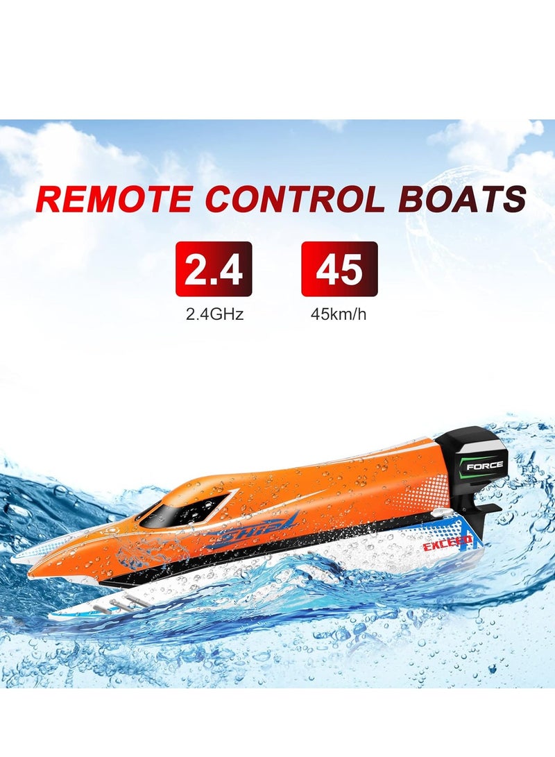 مايتويز WLtoys WL915-A Brushless RC Boat, 2.4GHz Remote Control Boat, 45KM/H High Speed RC Racing Boat  - Image 3