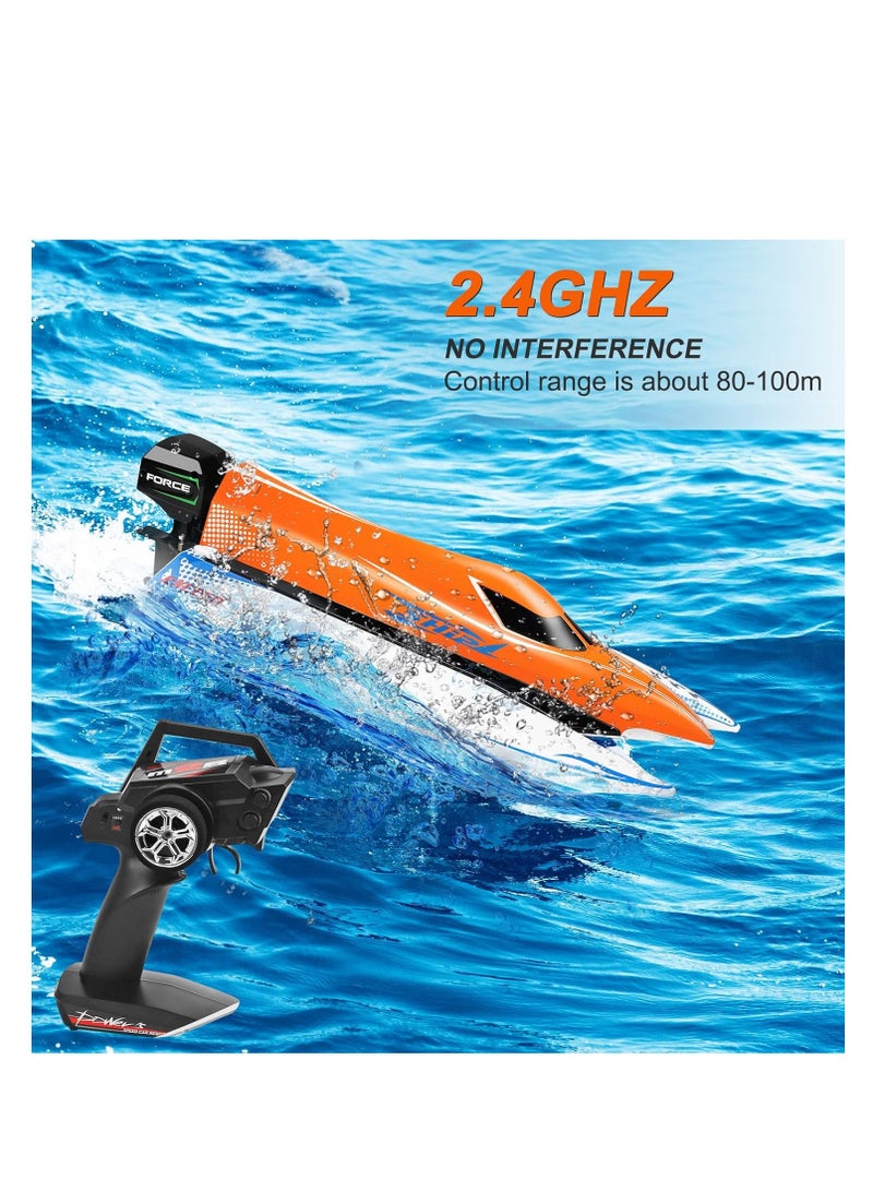مايتويز WLtoys WL915-A Brushless RC Boat, 2.4GHz Remote Control Boat, 45KM/H High Speed RC Racing Boat  - Image 4