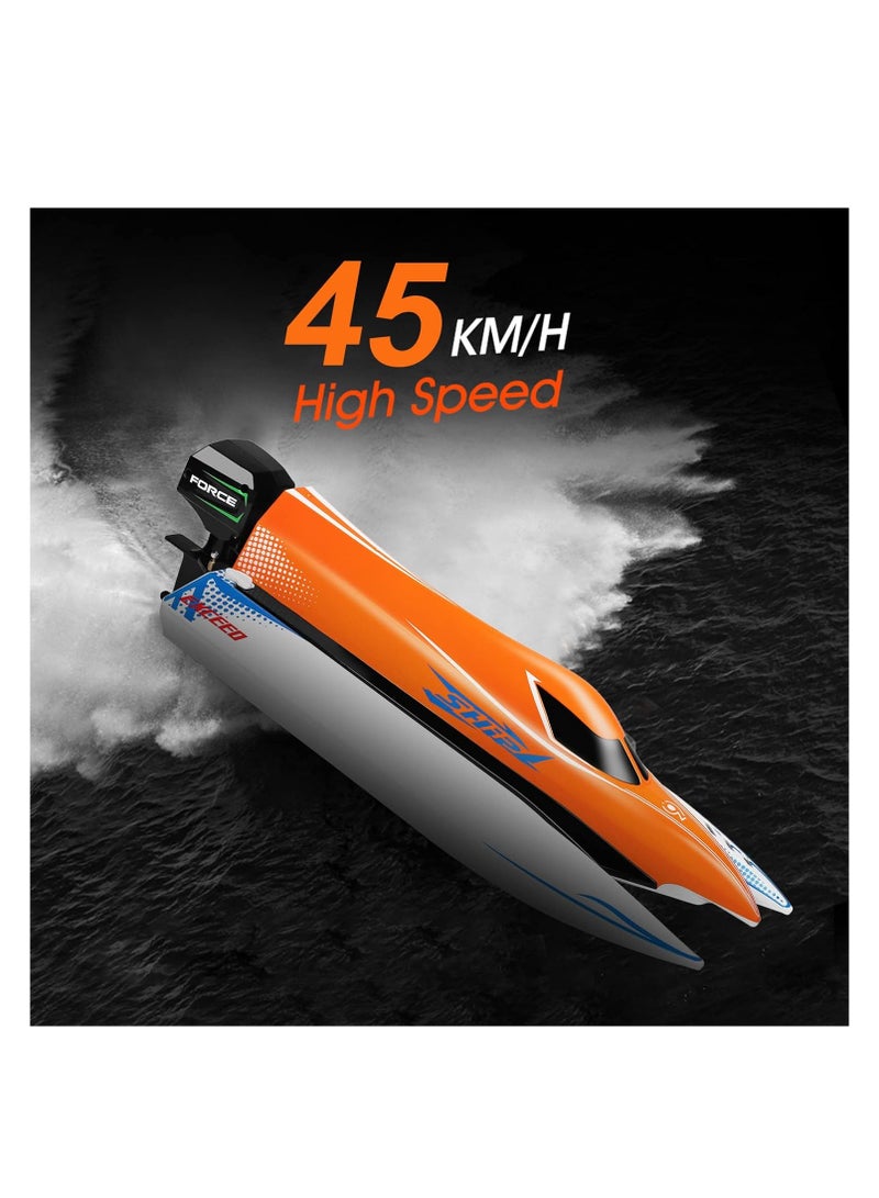 مايتويز WLtoys WL915-A Brushless RC Boat, 2.4GHz Remote Control Boat, 45KM/H High Speed RC Racing Boat  - Image 5