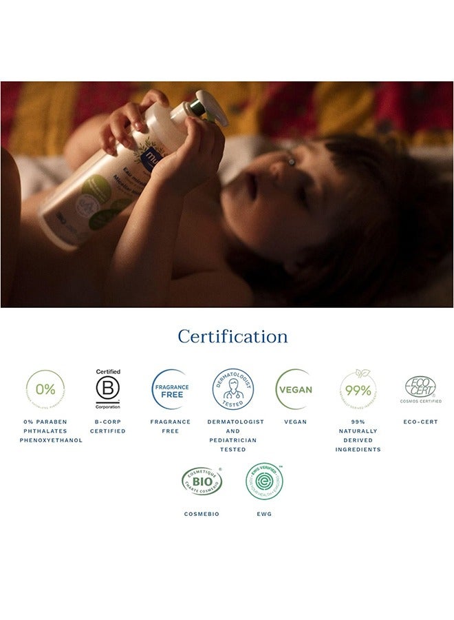 Mustela Certified Organic No- Rinse micellar Water 400 Ml And Certified Organic Diaper Cream 75 Ml  - Image 4