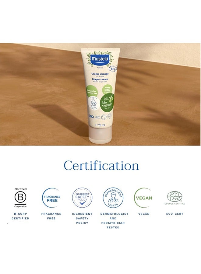 Mustela Certified Organic No- Rinse micellar Water 400 Ml And Certified Organic Diaper Cream 75 Ml  - Image 3