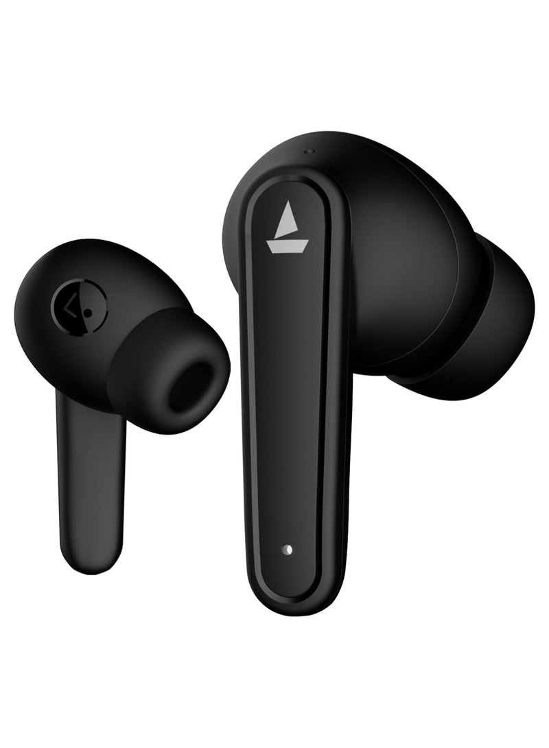 بوات boAt Airdopes 115 in Ear TWS Earbuds with ENx & Beast Mode, Upto 24 Hrs Playback and ASAP Charge(Active Black) Active Black  - Image 1