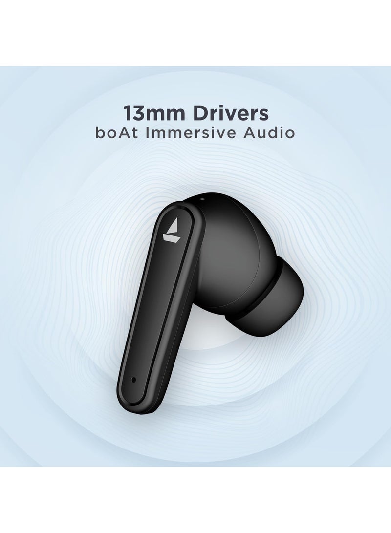 بوات boAt Airdopes 115 in Ear TWS Earbuds with ENx & Beast Mode, Upto 24 Hrs Playback and ASAP Charge(Active Black) Active Black  - Image 4