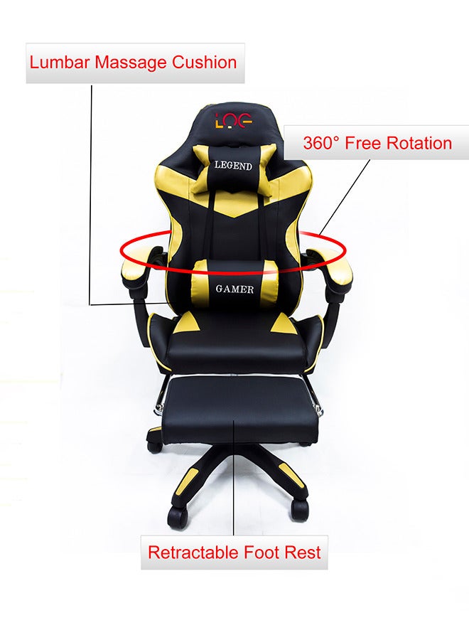 لوج الكترونيكس  كرسي ألعاب مع وسادة ظهر مساج - Image 4