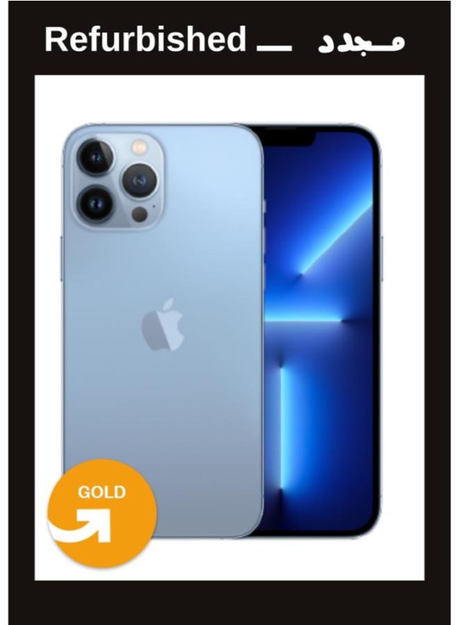 ابل  UPGRADE | Refurbished |APPLE iPhone 13 Pro Max 256GB Sierra Blue Single Sim | Gold Grade - Image 1