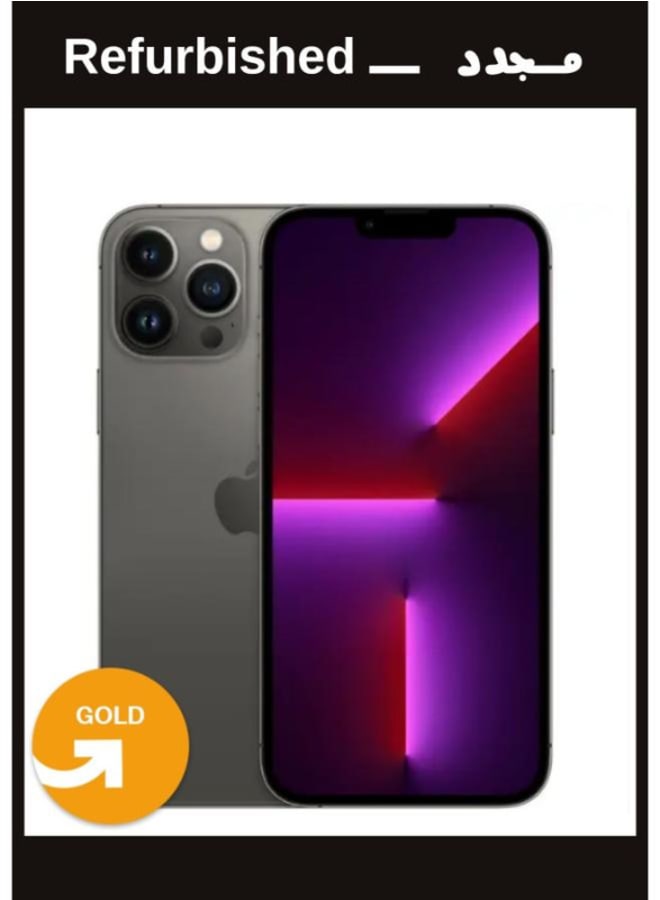 ابل  UPGRADE | Refurbished |APPLE iPhone 13 Pro Max 256GB Graphite Single Sim | Gold Grade - Image 1