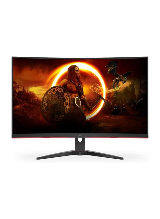 اي او سي - C27G2Z2 27"(68.6CM) Curved Frameless Ultra-Fast Gaming Monitor, FHD 1920 X 1080, 250Hz 0.5ms, HDMI, Adaptive Sync, Height Adjustable Stand, High Dynamic Range, G-MENU Black/Red - Image 1