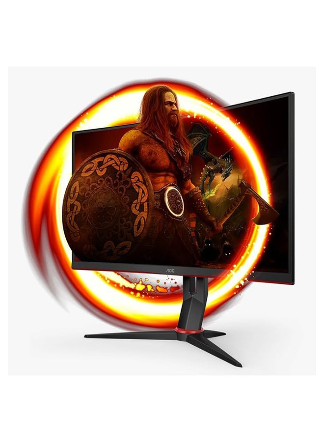 اي او سي - C27G2Z2 27"(68.6CM) Curved Frameless Ultra-Fast Gaming Monitor, FHD 1920 X 1080, 250Hz 0.5ms, HDMI, Adaptive Sync, Height Adjustable Stand, High Dynamic Range, G-MENU Black/Red - Image 1